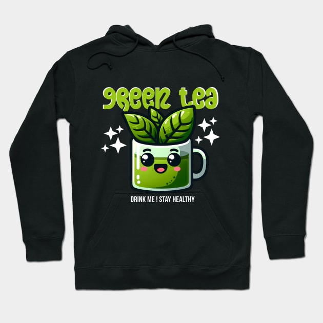 Green tea hoodie best sale